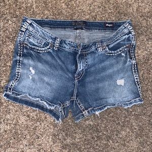 SILVER Jean SHORTS